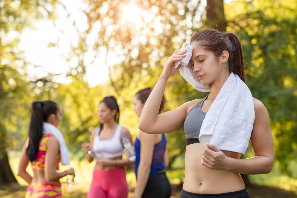 sweat workout sleep