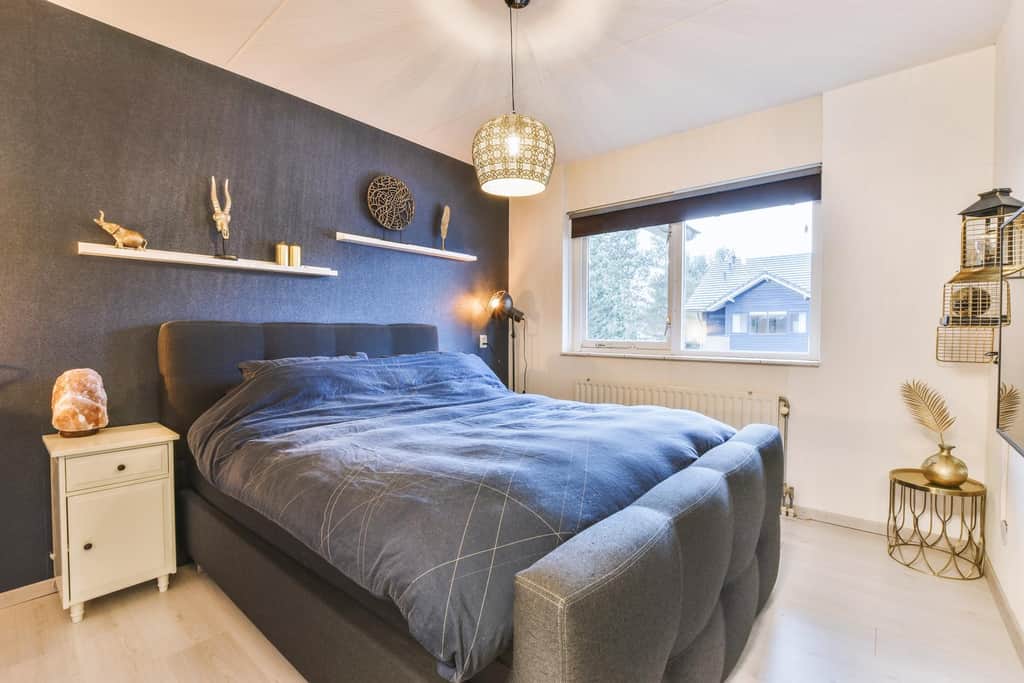 transitional bedroom design