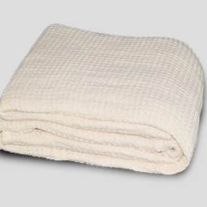 Organic Cotton Waffle Weave Throw