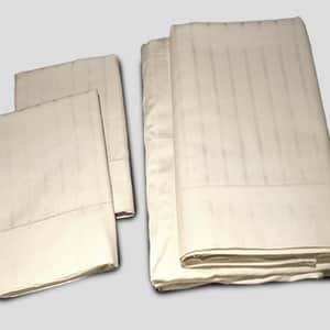 Organic Cotton Luxury Striped Sateen Sheets