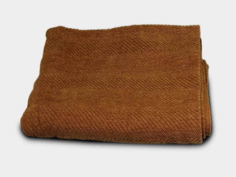 Organic Cotton Chenille Herringbone Weave Throw image