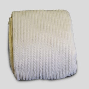 Organic Cotton Ribbed Herringbone Chenille Blanket