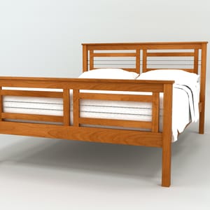 Vermont Furniture Designs Cable Crossing Wood Bed Frame