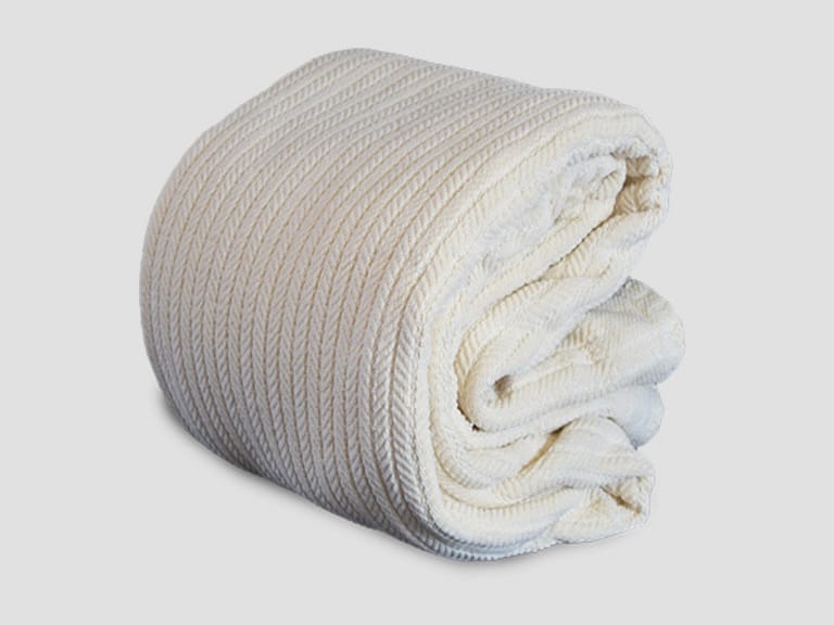 Organic Cotton Ribbed Herringbone Chenille Blanket image